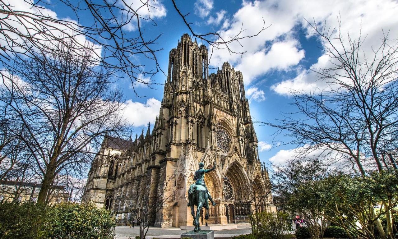 Mm Suites Reims Centre Terasse Exteriér fotografie