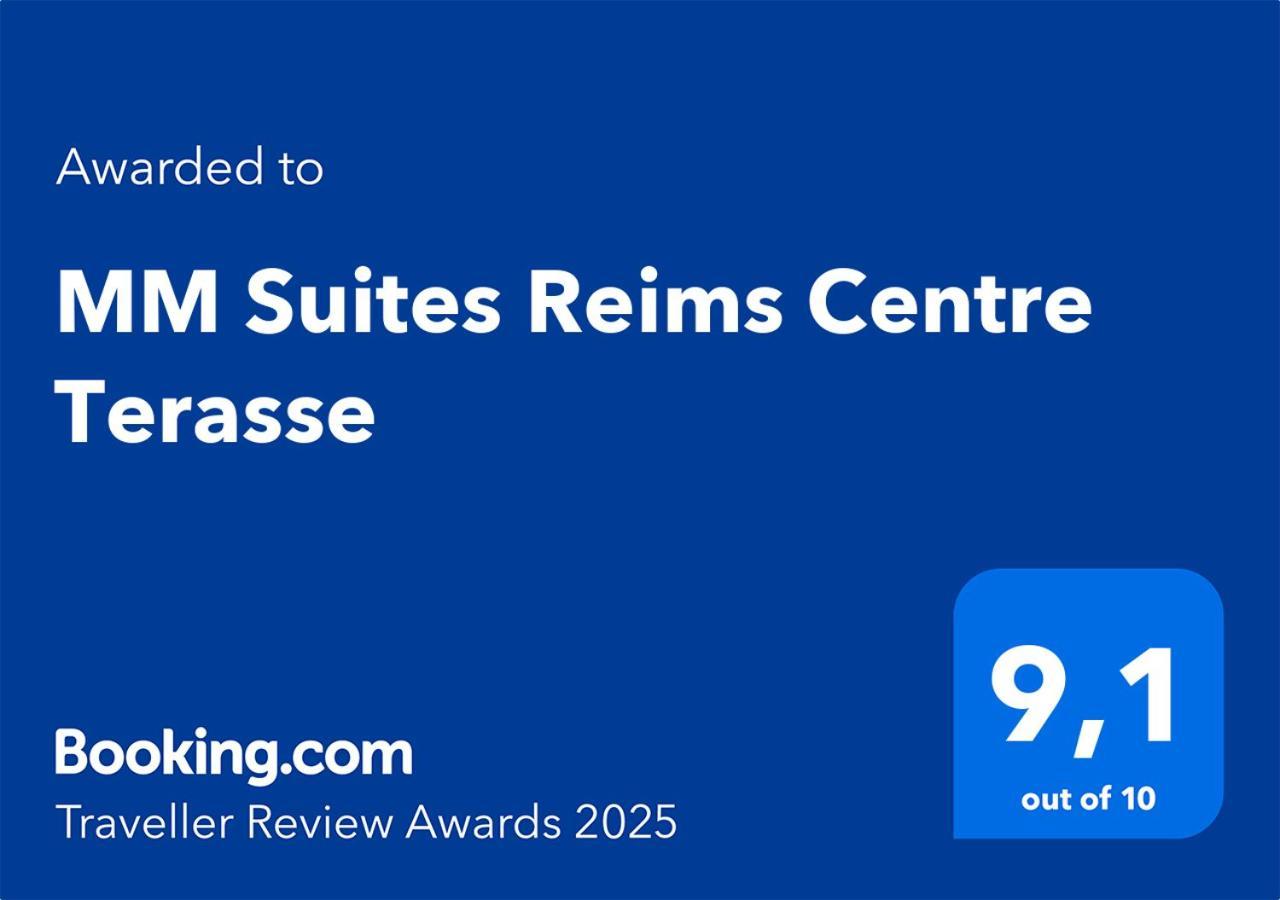 Mm Suites Reims Centre Terasse Exteriér fotografie